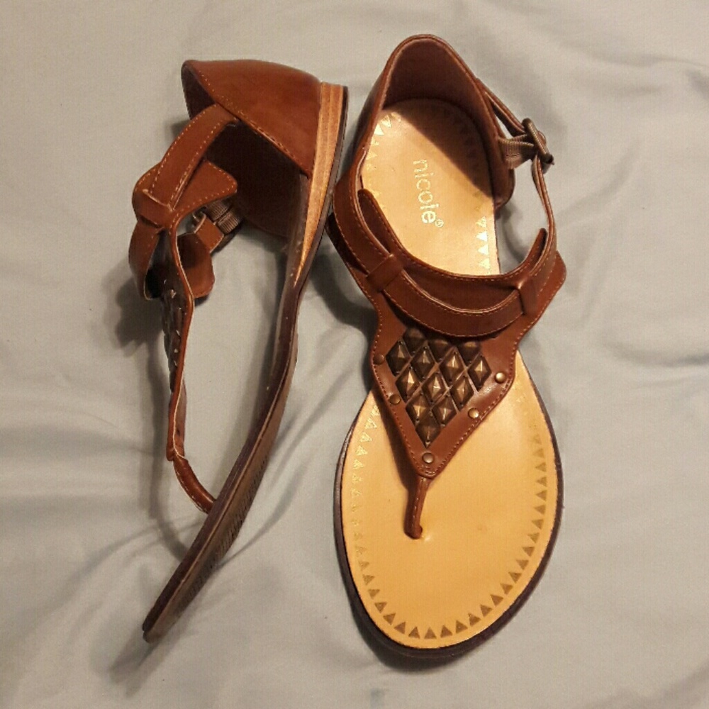 Tan sandals
